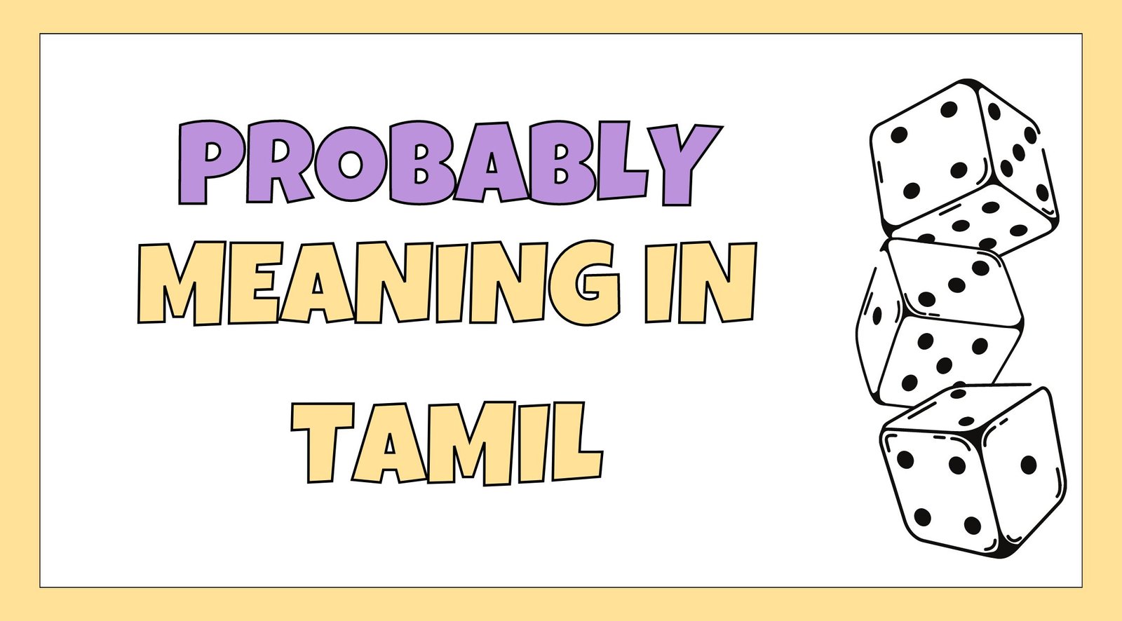 Probably Meaning in Tamil